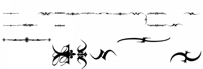 Marquis De Sade Ornaments Schriftart Groß
