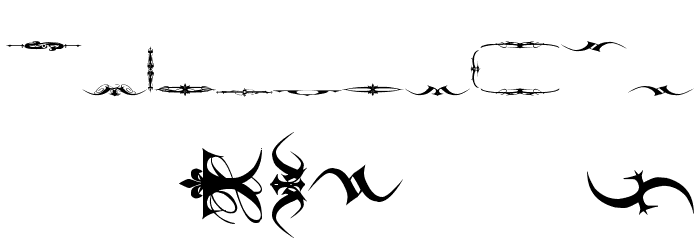 Marquis De Sade Ornaments Font LOWERCASE