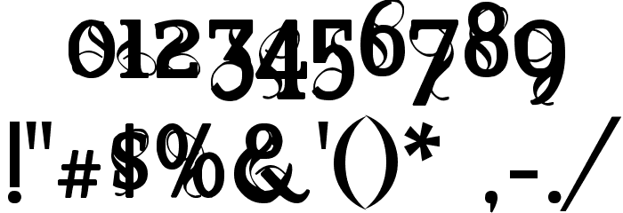 Marquis De Sade Font OTHER CHARS