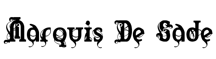 Marquis De Sade Font