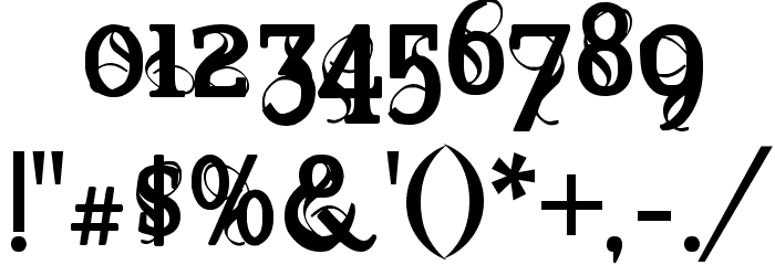 Marquis De Sade Font OTHER CHARS