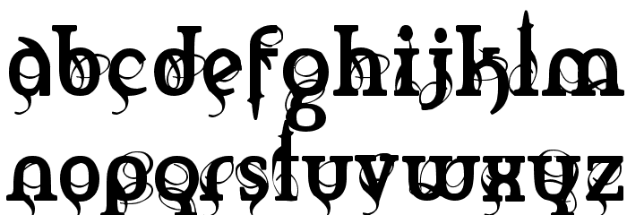 Marquis De Sade Font LOWERCASE