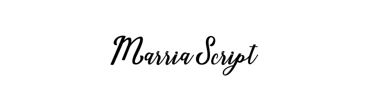 MarriaScript  font caratteri gratis