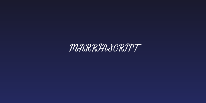 MarriaScript Social Header