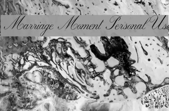 Marriage Moment Personal Use  examples