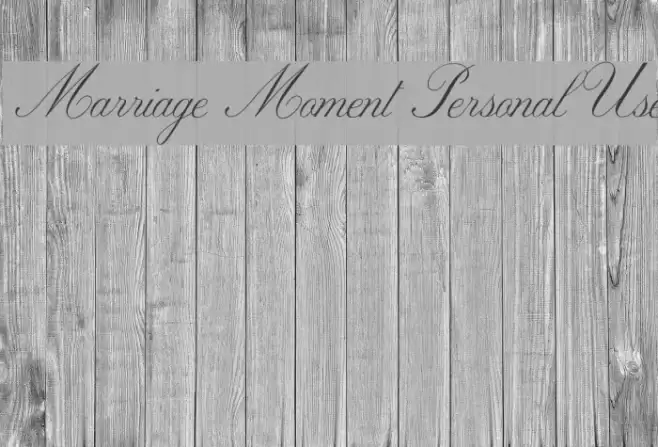 Marriage Moment Personal Use  examples