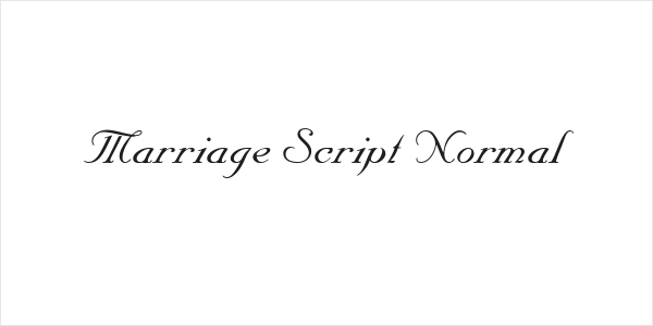 Marriage Script Normal Logo