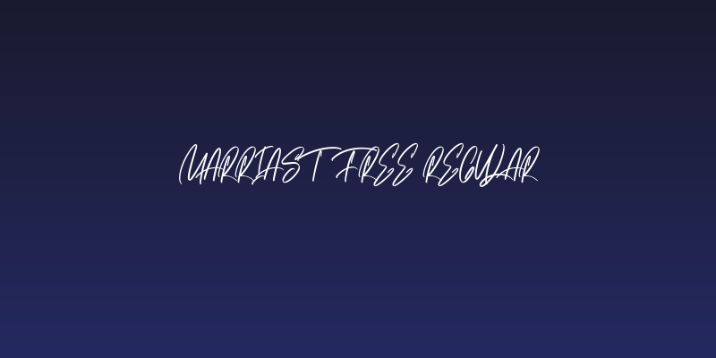 Marriast Free Regular Social Header