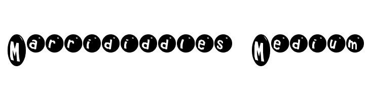 Marrididdles Medium Font