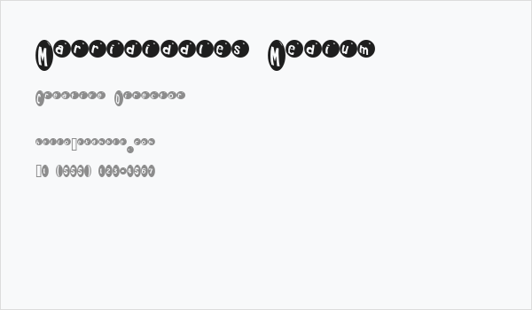 Marrididdles Medium Business Card