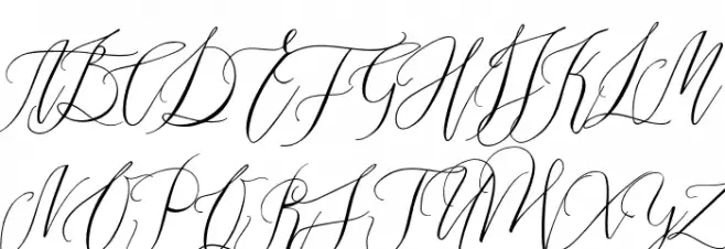 Married Typefaces フォント 大文字