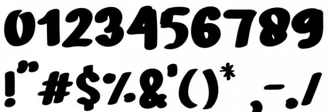 MarriedByProjectRegular Font OTHER CHARS