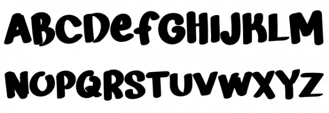 MarriedByProjectRegular フォント 大文字