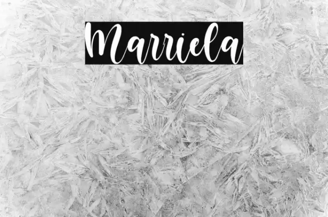 Marriela Font examples