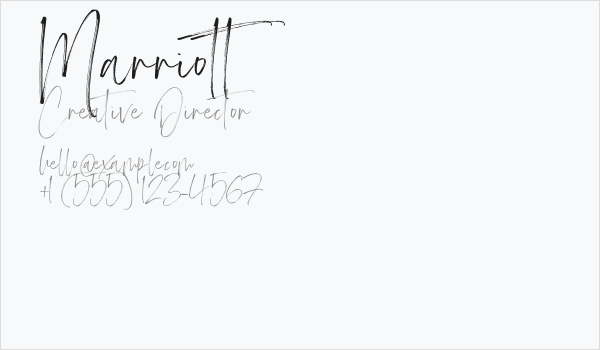 Marriott Business Card