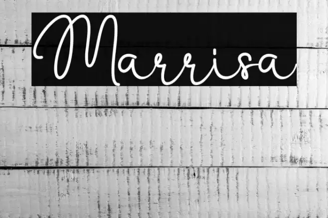 Marrisa Font examples