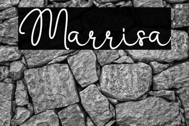 Marrisa Font examples