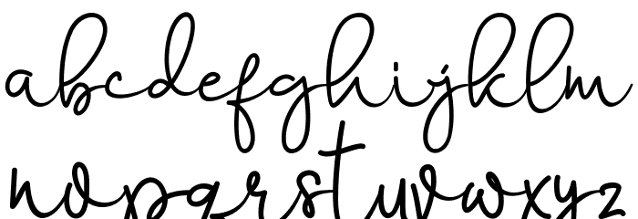 Marrisa Font LOWERCASE