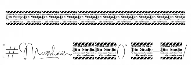 Marrline Personal Use Font OTHER CHARS