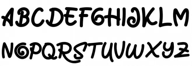 Marrocin Funnies Schriftart Groß