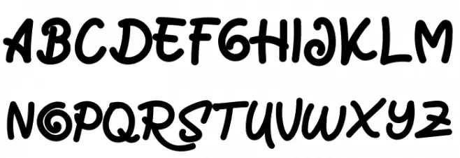 Marrocin Funnies Schriftart Kleinbuchstaben