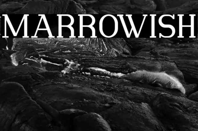 Marrowish Font examples