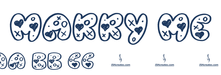 Marry Me Font Preview