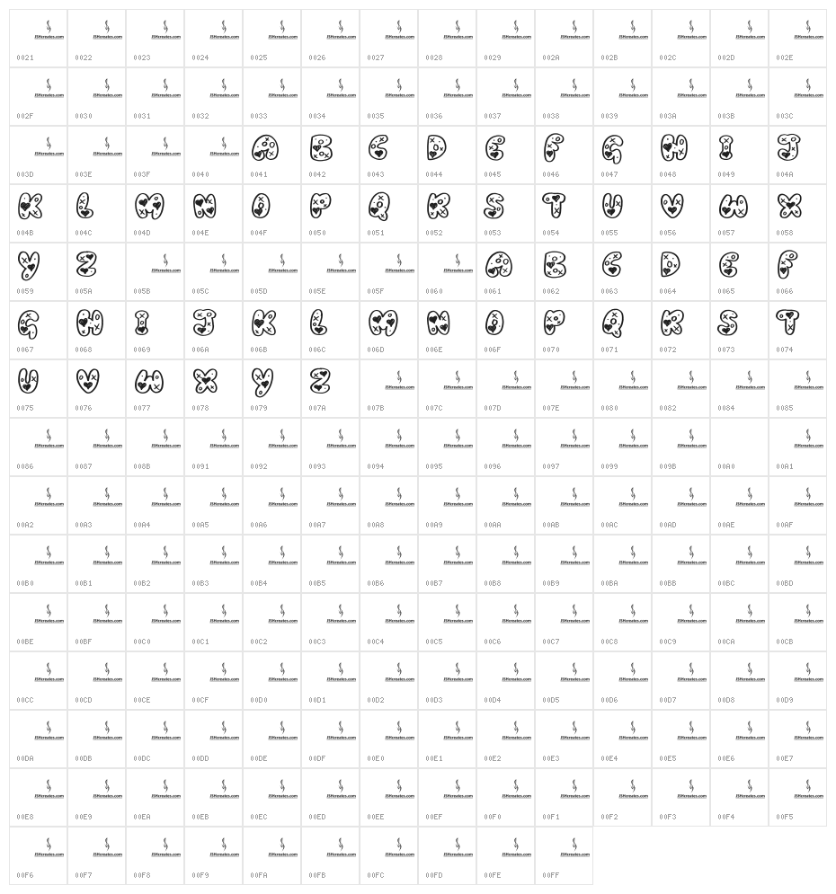 Marry Me Character Map
