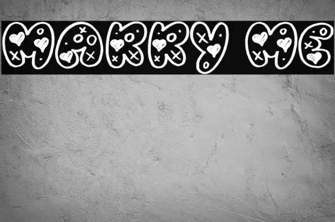 Marry Me フォント examples