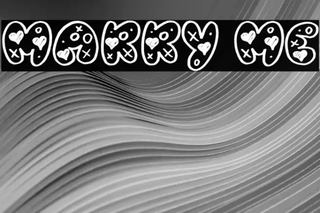 Marry Me フォント examples