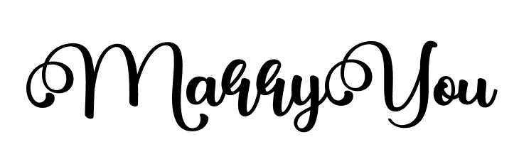Marry You  Free Fonts Download