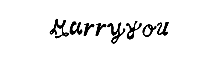 MarryYou  免费字体下载