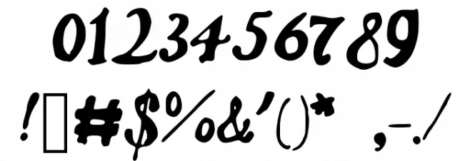 MarryYou Font OTHER CHARS