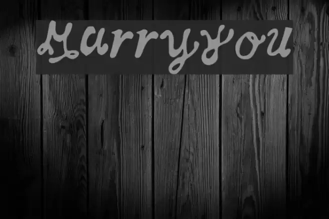 MarryYou Font examples