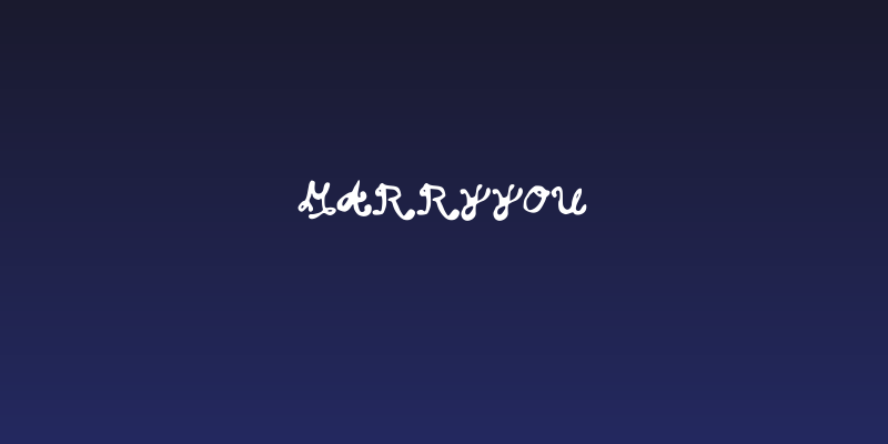 MarryYou Social Header