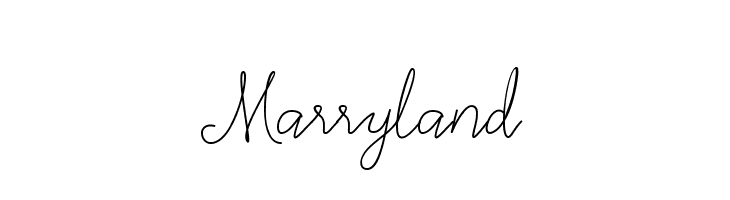 Marryland  नि: शुल्क फ़ॉन्ट्स डाउनलोड
