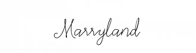 Marryland  フリーフォントのダウンロード