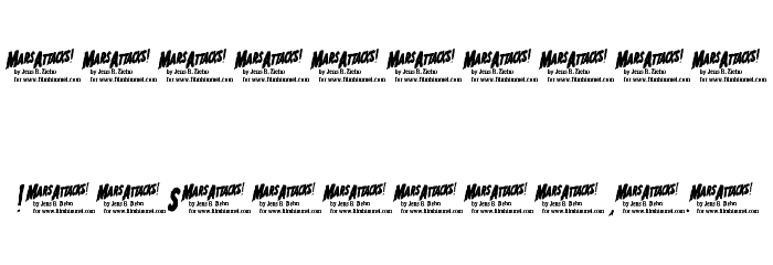 Mars Attacks Font OTHER CHARS