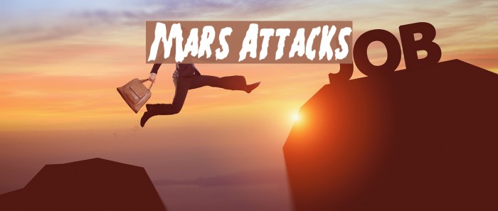 Mars Attacks Font examples