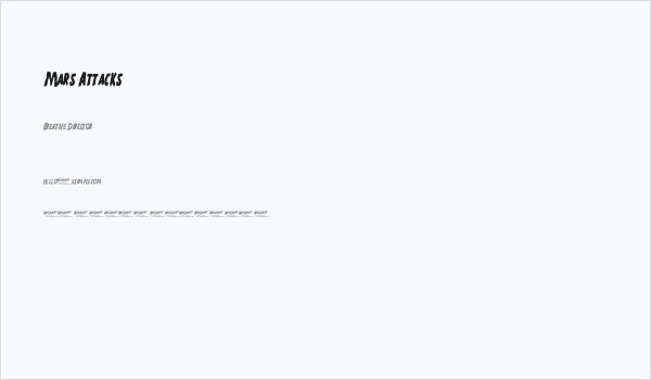 Mars Attacks Business Card