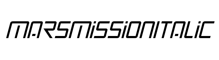 Mars Mission Italic Schriftart