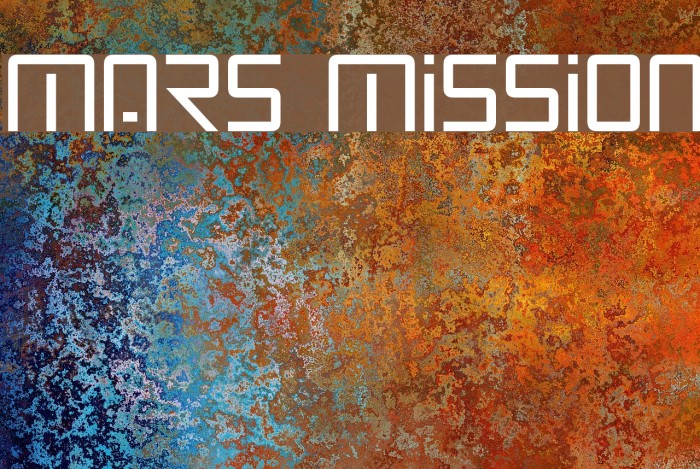 Mars Mission Font examples