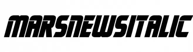 Mars News Italic  Frei Schriftart Herunterladen