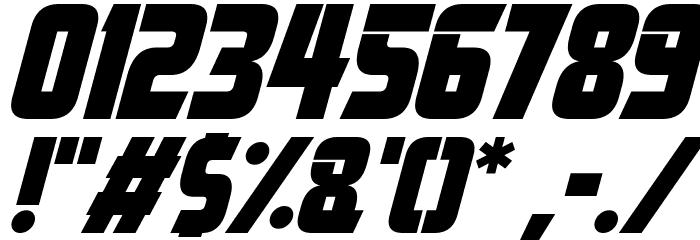 Mars News Italic Font OTHER CHARS