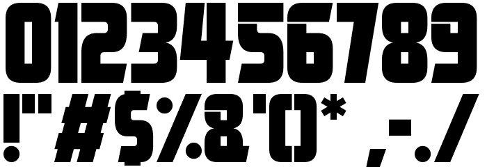 Mars News Font OTHER CHARS