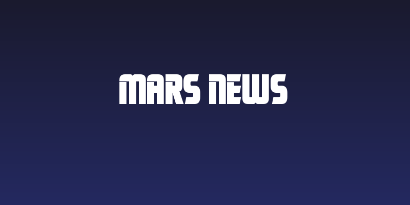 Mars News Social Header