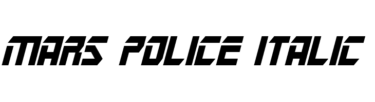 Mars Police Italic  les polices de caractères gratuit tlcharger