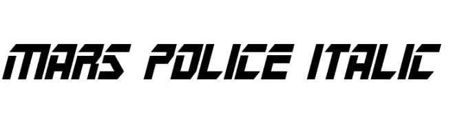 Mars Police Italic  تنزيل الخطوط