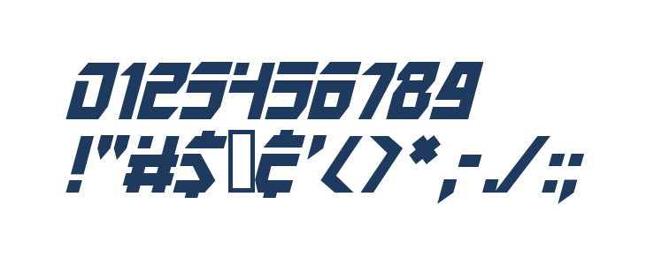 Mars Police Italic Other Characters