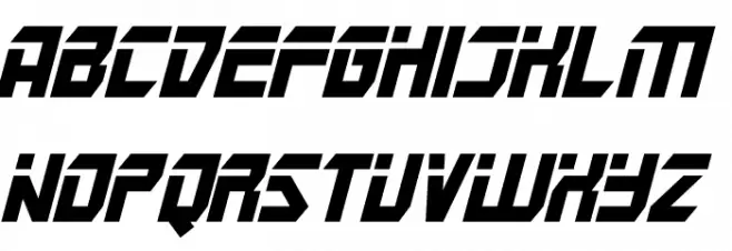 Mars Police Italic Шрифта ВЕРХНИЙ